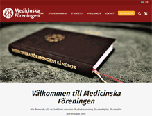 Tablet Screenshot of medicinskaforeningen.se