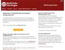 Tablet Screenshot of portal.medicinskaforeningen.se